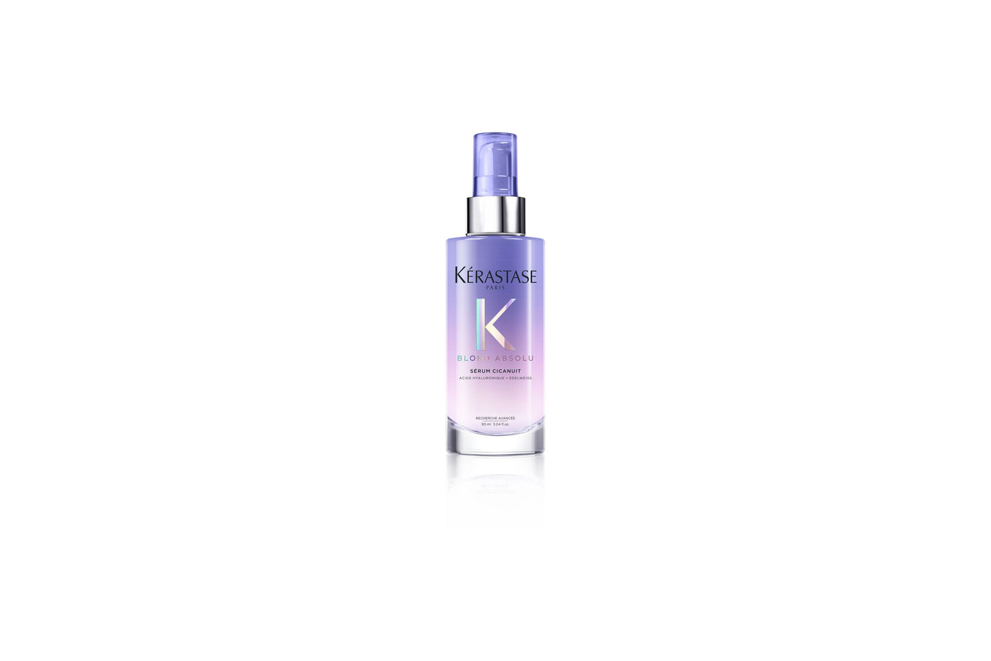 Kerastase Blond absolu cicanuit. Detta nattserum är en lätt leave-in formula som passar alla typer av blont hår. Serum berikat med Hyaluronsyra och dyrbar Edelweiss, verkar under natten och reducerar 55% av skadorna från blekning.