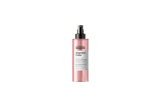 Beskyddande spray till färgat hår för att skapa ett optimalt färgresultat. Sprayen har 10 fördelar för ett bättre färgresultat: 1. Skyddar färgat hår, 2. smidighet, 3. Glans, 4. Jämn färg, 5. Håret upplevs få mer fukt, 6. Lätt att reda ut, 7. Stöd vid styling, 8. Motverkar försvagat hår, 9. Motverkar kluvna toppar, 10. Motverkar frissigt hår.  190 ml